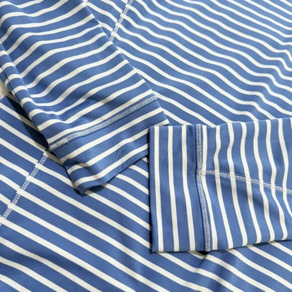 Women Vineyard Vines Striped Sankaty Shep Shirt in Light Blue Size Extra Large - Picture 10 of 11